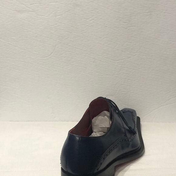 Emilio Franco shoes navy oxford point toe Italian - Picture 4 of 6